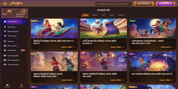 Alawin Casino stránka uvítacího bonusu na mobilu
